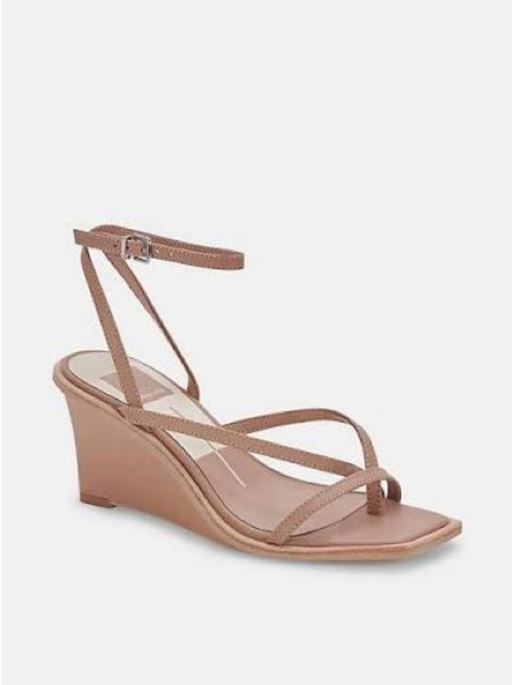 Dolce Vita Women's Gemini Strappy Wedge Sandal in Nude - 11